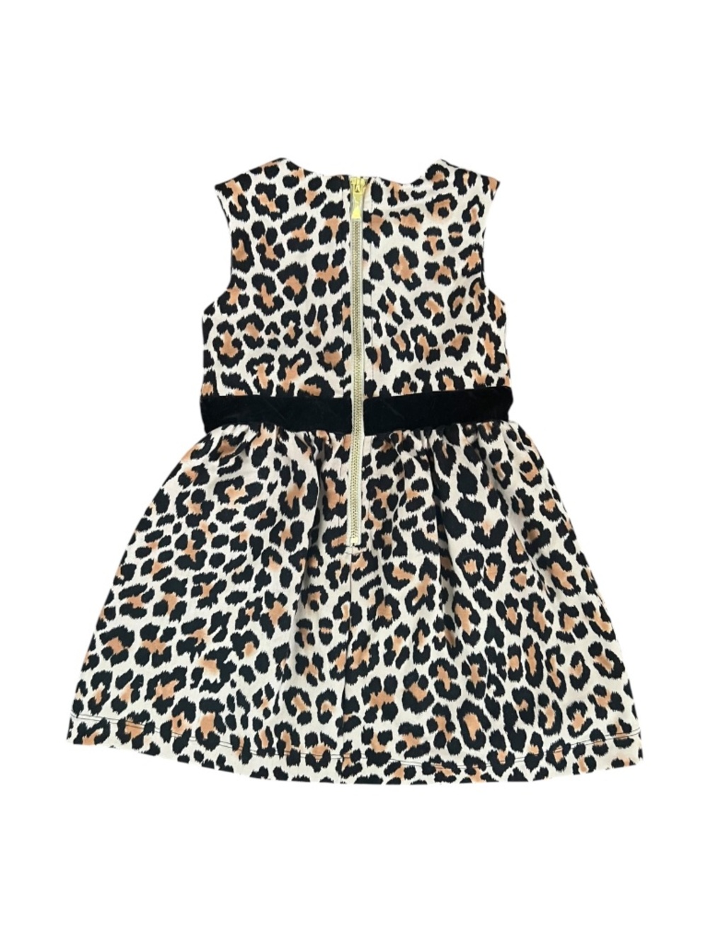 Kate Spade Leopard Print Dress 3T Red Flower EUC - Picture 2 of 4